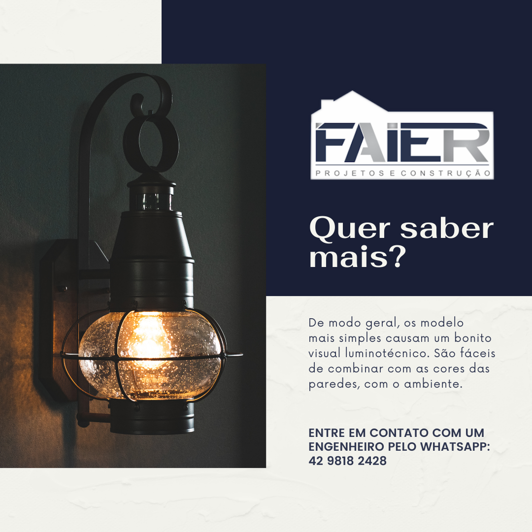 TIPOS DE ARANDELA É possível... - Faier Projetos e Construção