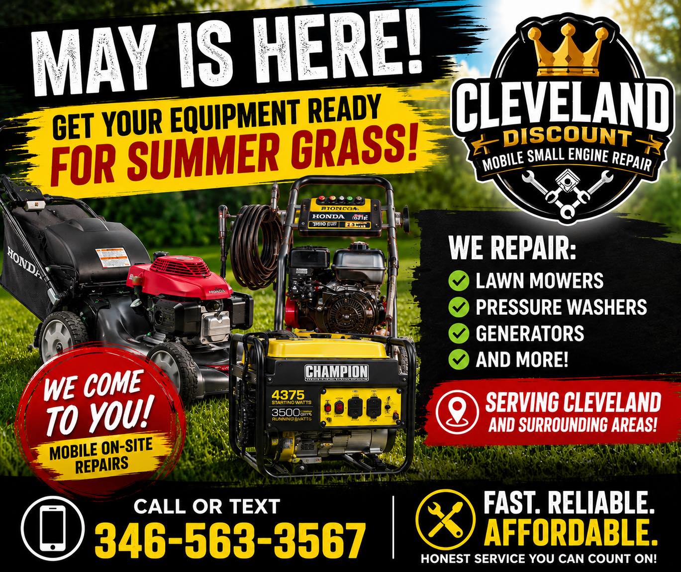その他 get-slow Check out our latest deals at CLEVELAND MOWER CENTRE ! We're