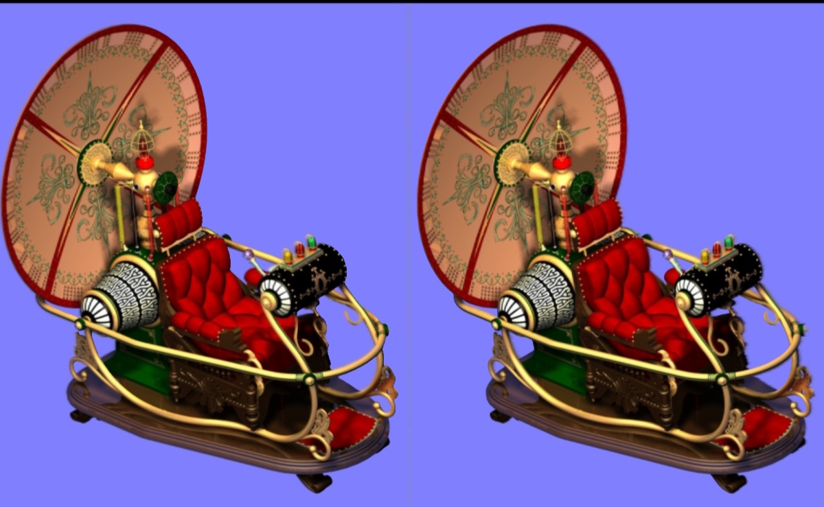 The Time Machine by Chris Perrotta, reimagined in stereoview!