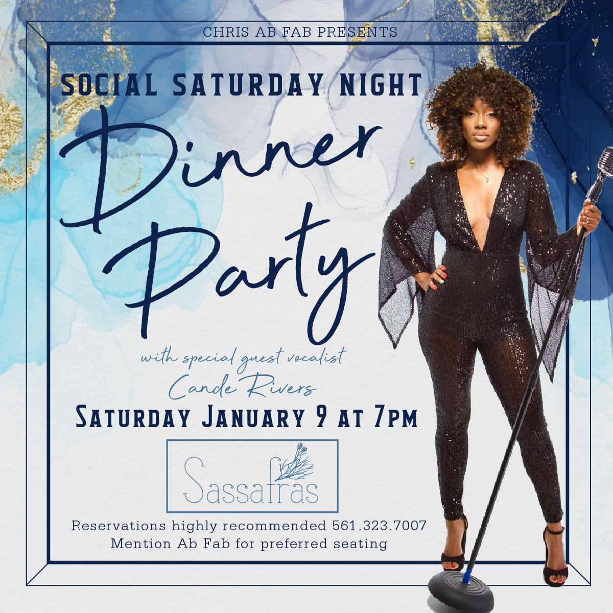 Dinner Party with vocalist Cande Rivers