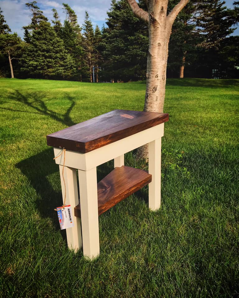 Rowhouse Decor - Custom table built to fit between two...