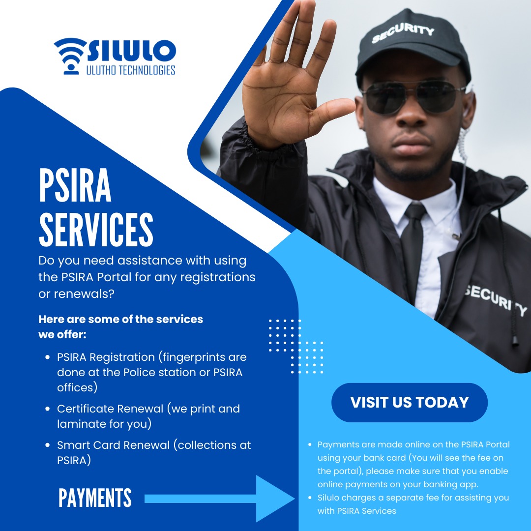 Silulo - Bantase💙, take your career to the next level with our PSIRA ...