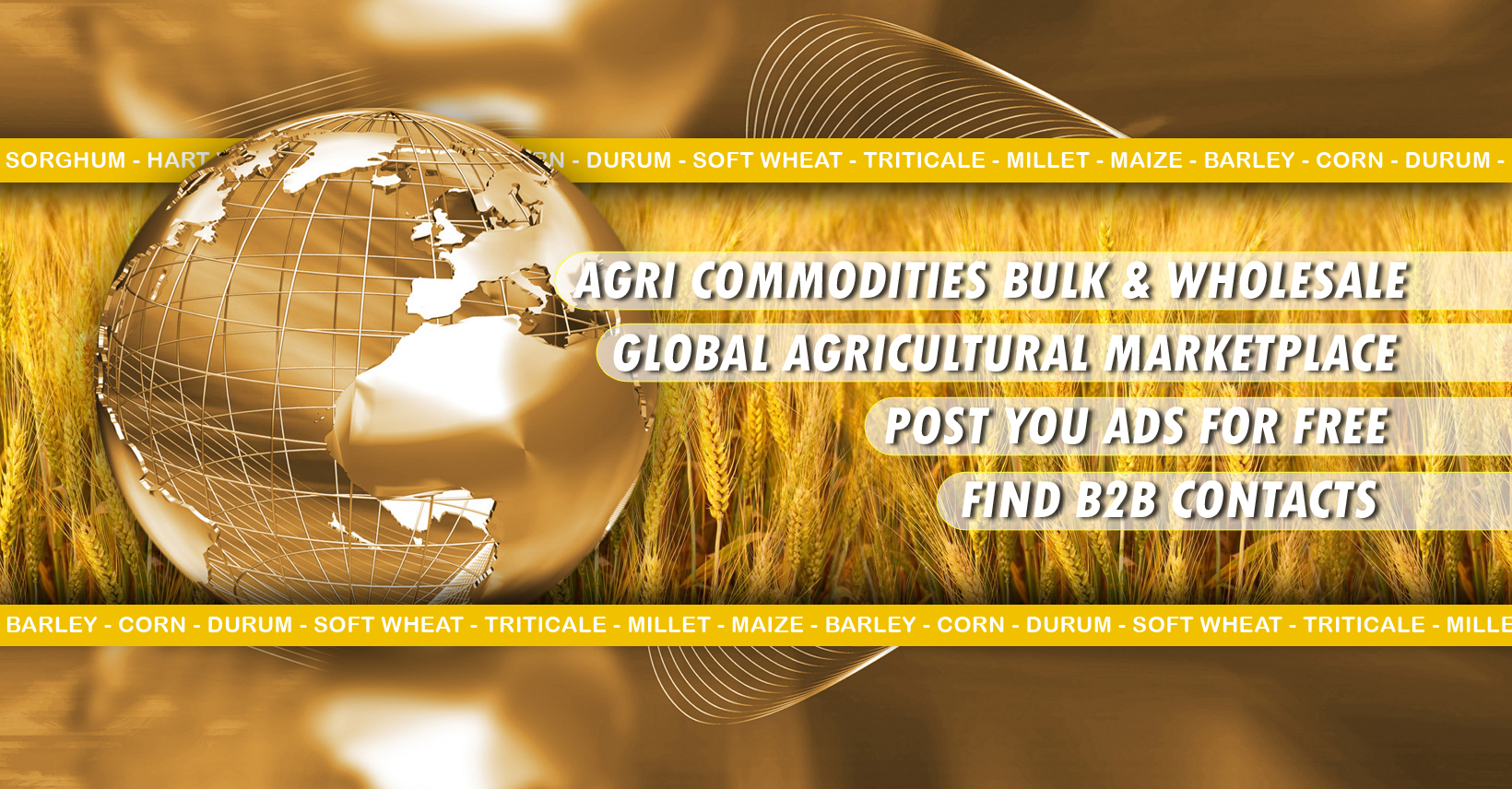 AGRI BUY & SELL: wheat, maize, barley, millet, edible oils, sugar ...