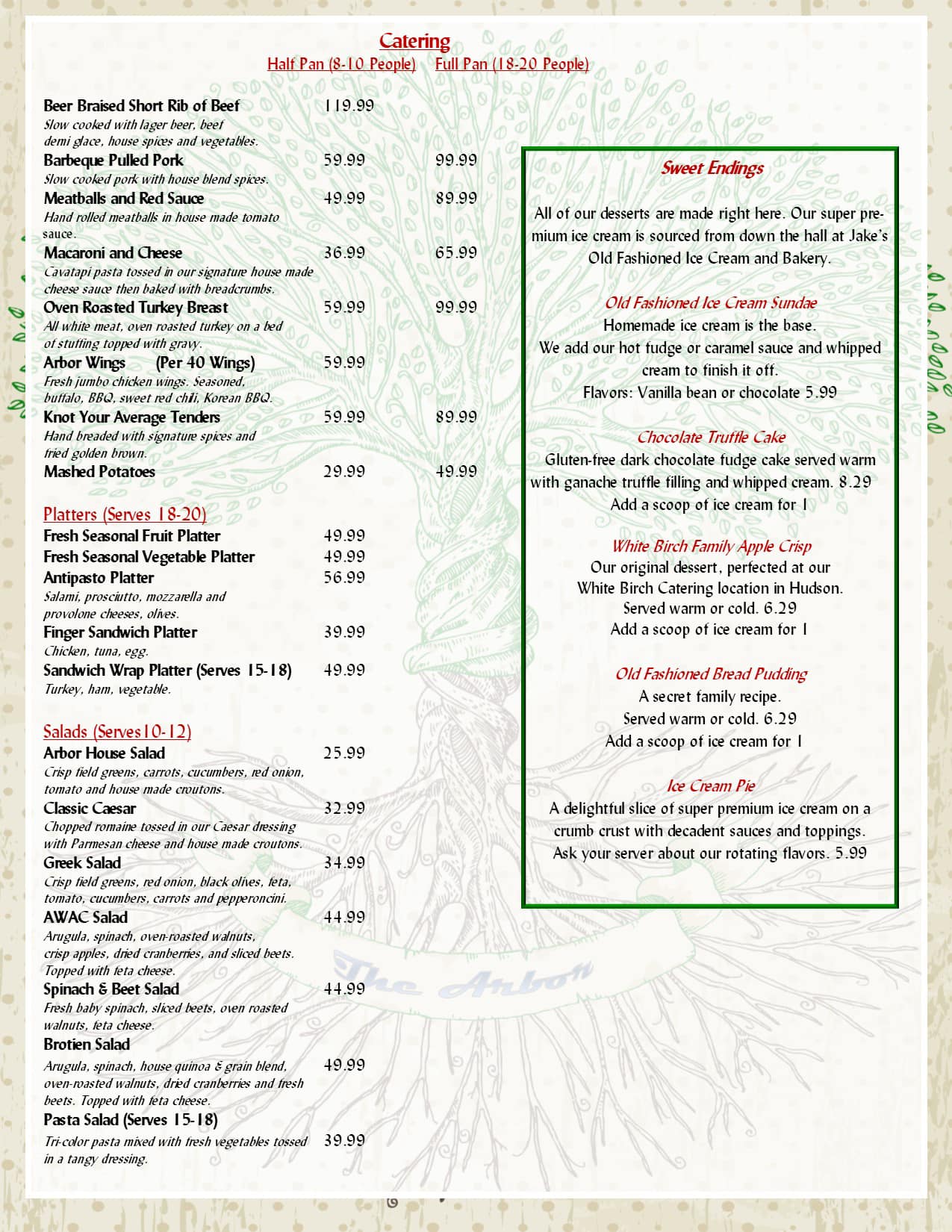 🚨🚨NEW MENU... - The Arbor Restaurant & Function Facility | Facebook