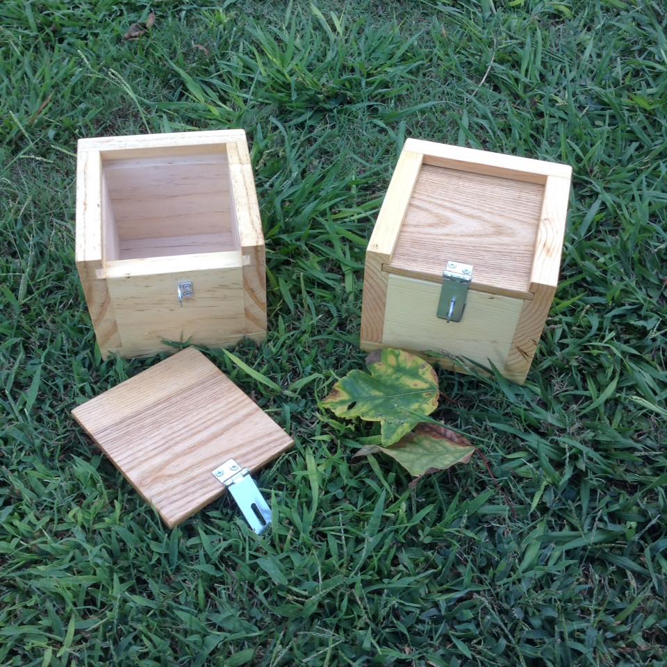 Elf Works - Mini Strong Boxes. Natural Pine. $15.00 each