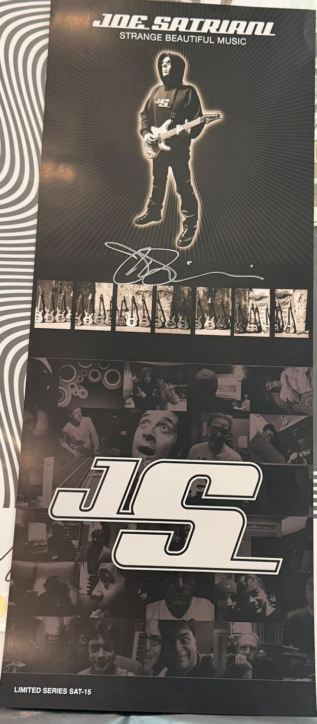 Joe Satriani signed poster auction