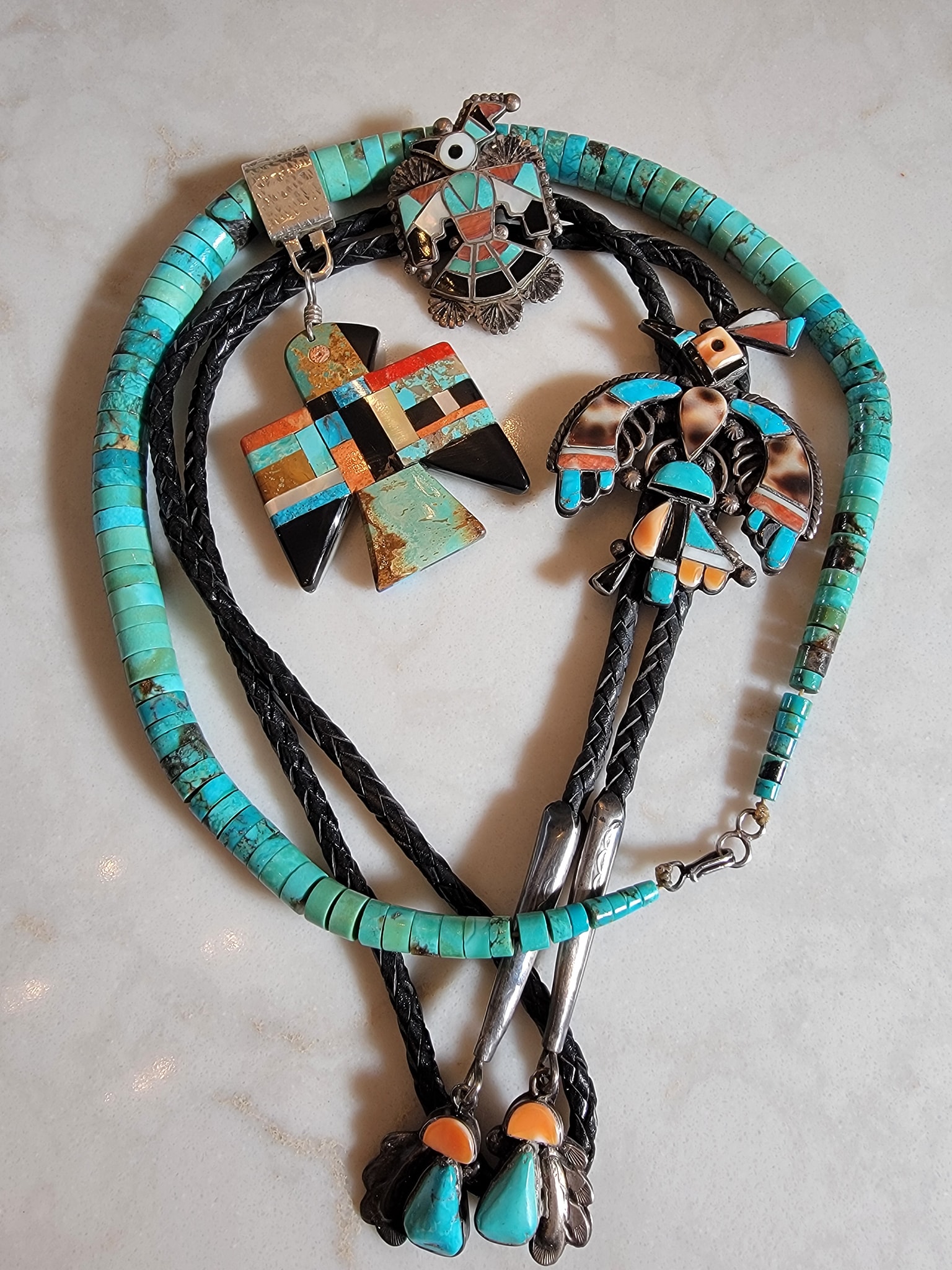 Identify Native American roadrunner and thunderbird jewelry?