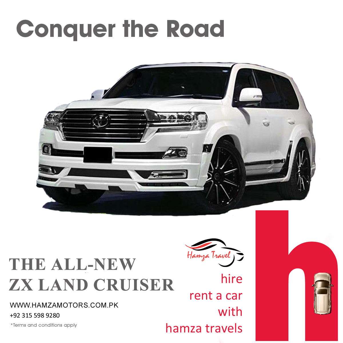 Hamza - Welcoming Tourist Season! Hire Rent A Car with Hamza Travels ...