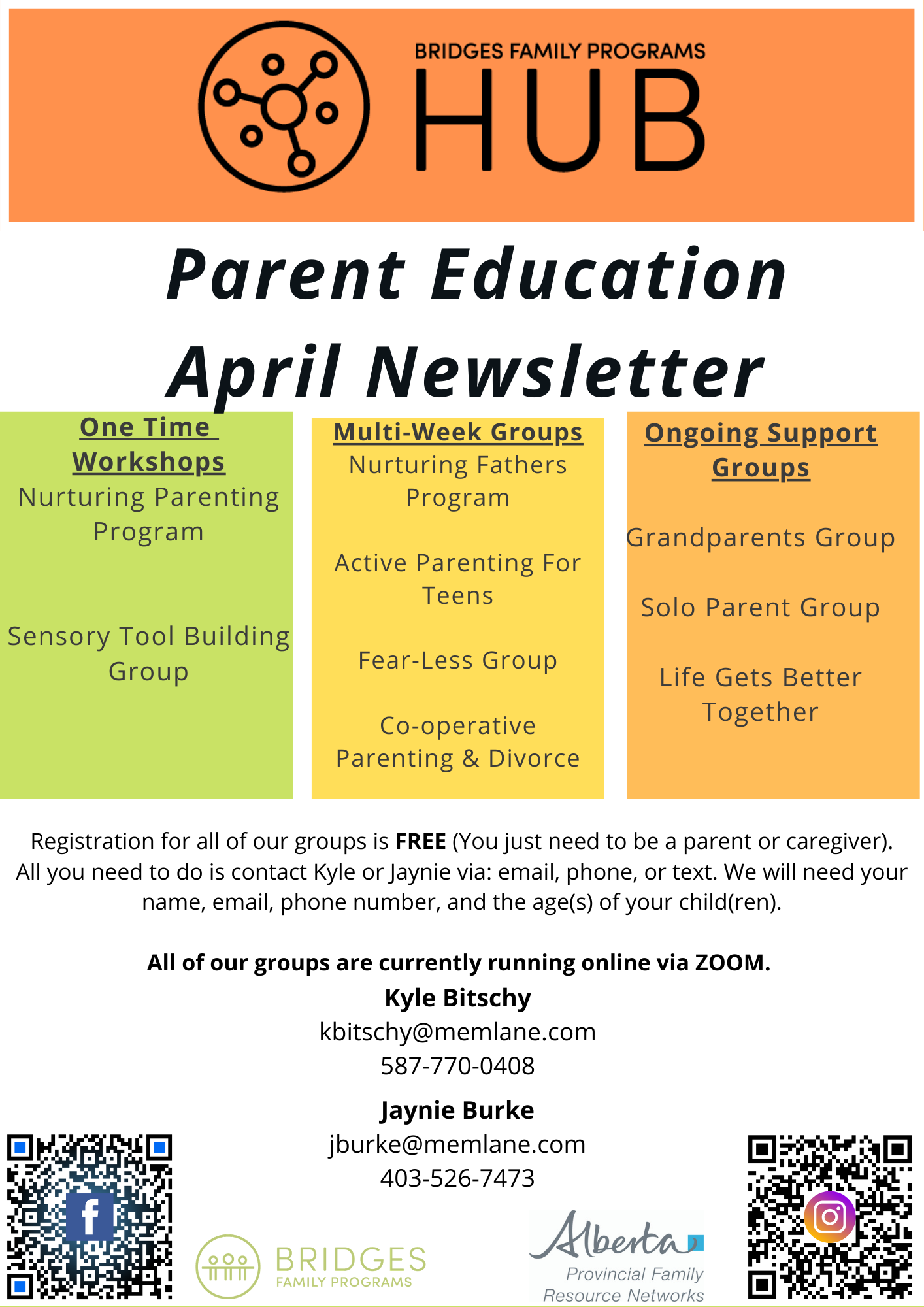 Here is our Newsletter &... - Bridges Parent Education