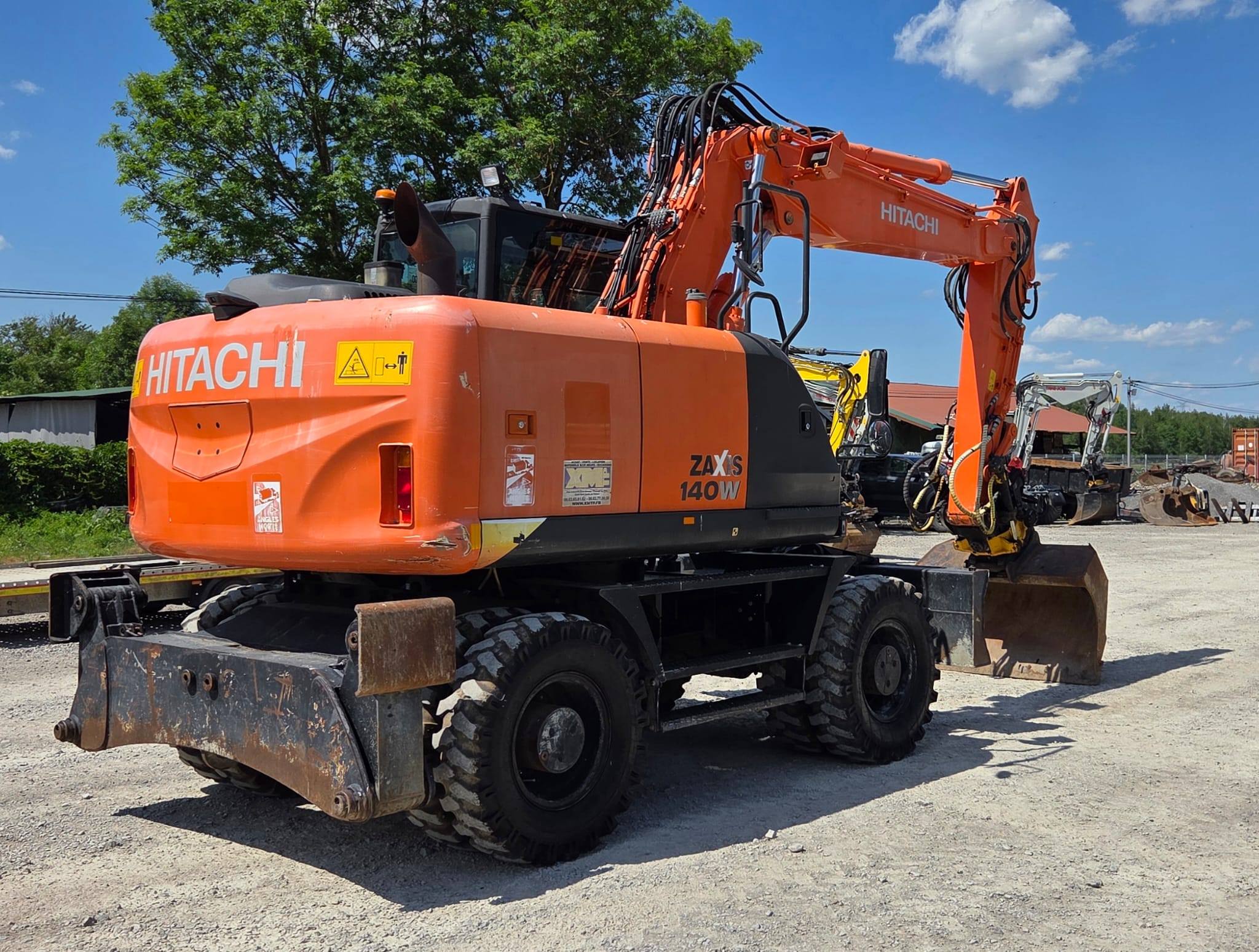 2016 Hitachi 140w-5b wheeled excavator for sale