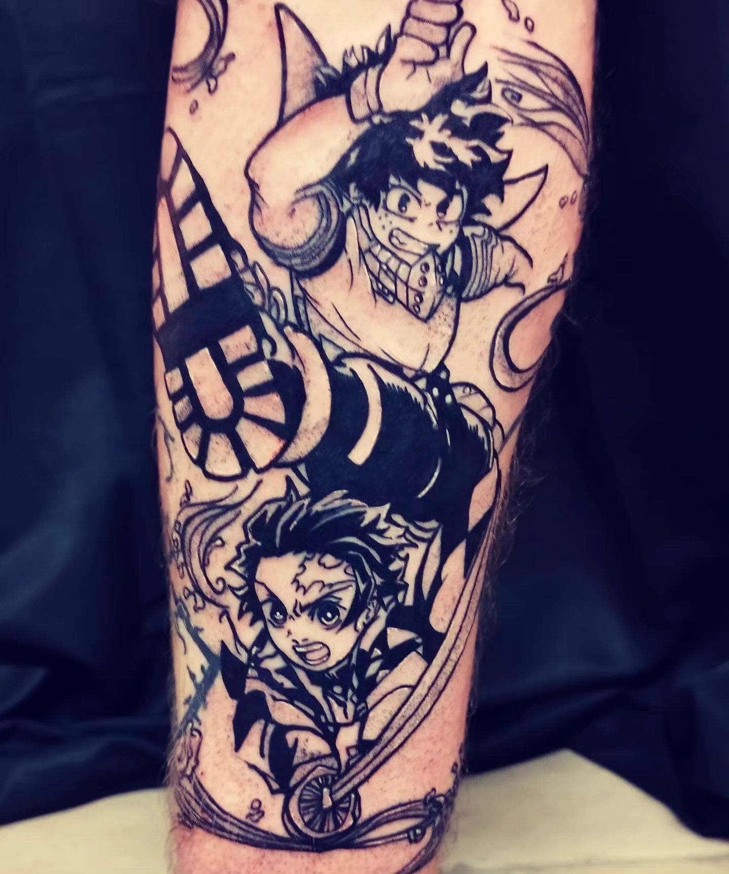 Smash Ink. - Compo Deku et tanjiro 🐺👊 #demonslayer #mha... | Facebook