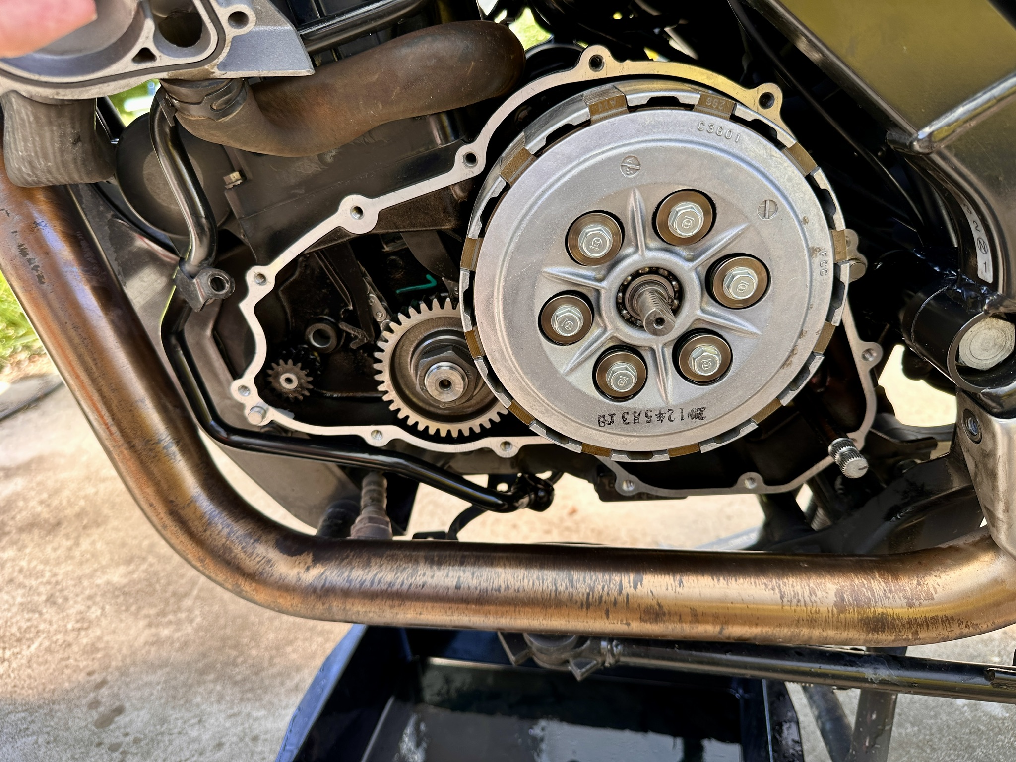BMW F650GS Dakar water pump repair kit needed in Western Sahara