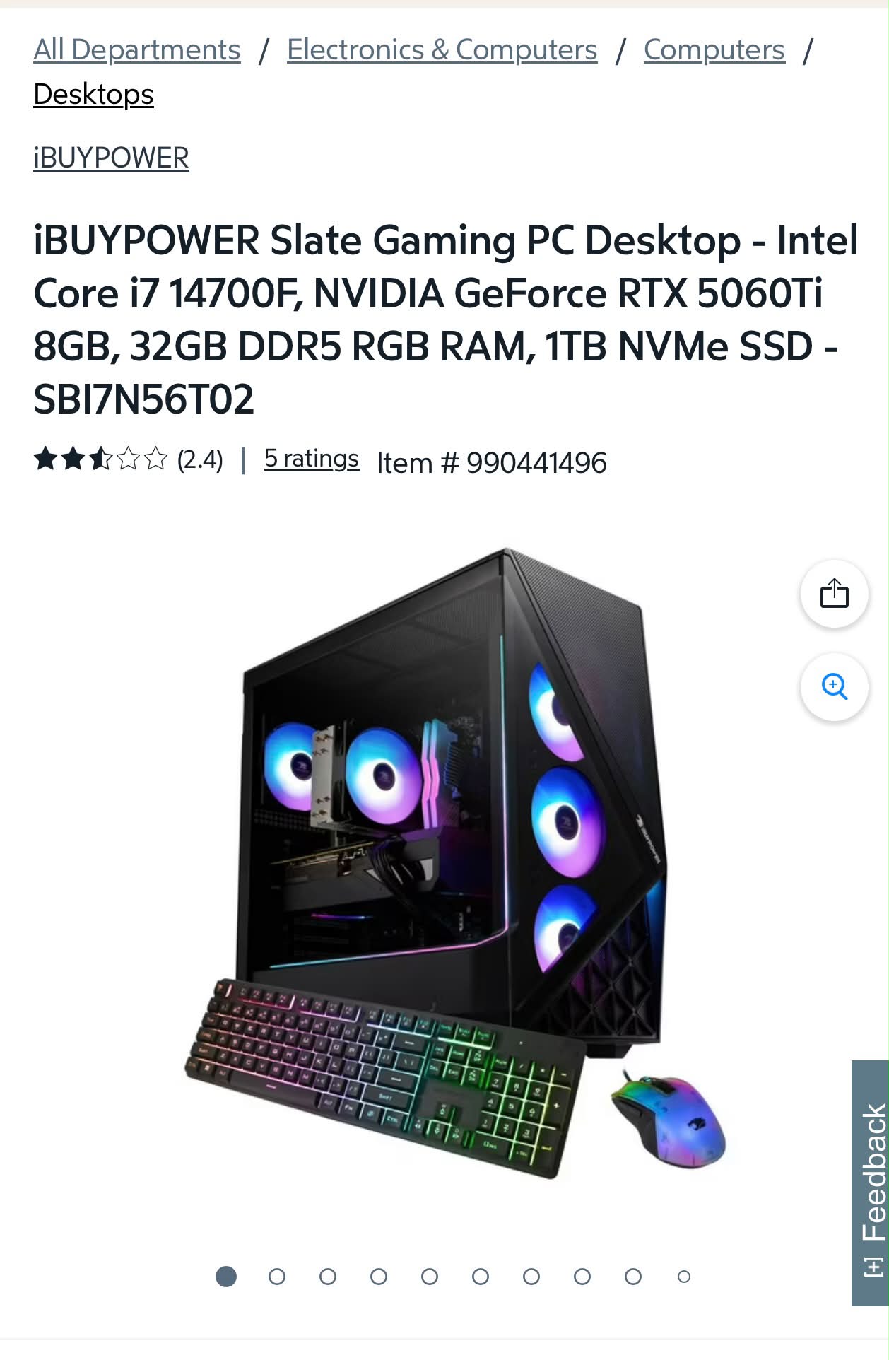 Is a computer with 1050 ti, I5 6500, 16 gb ram, 500 gb HDD, 100 gb
