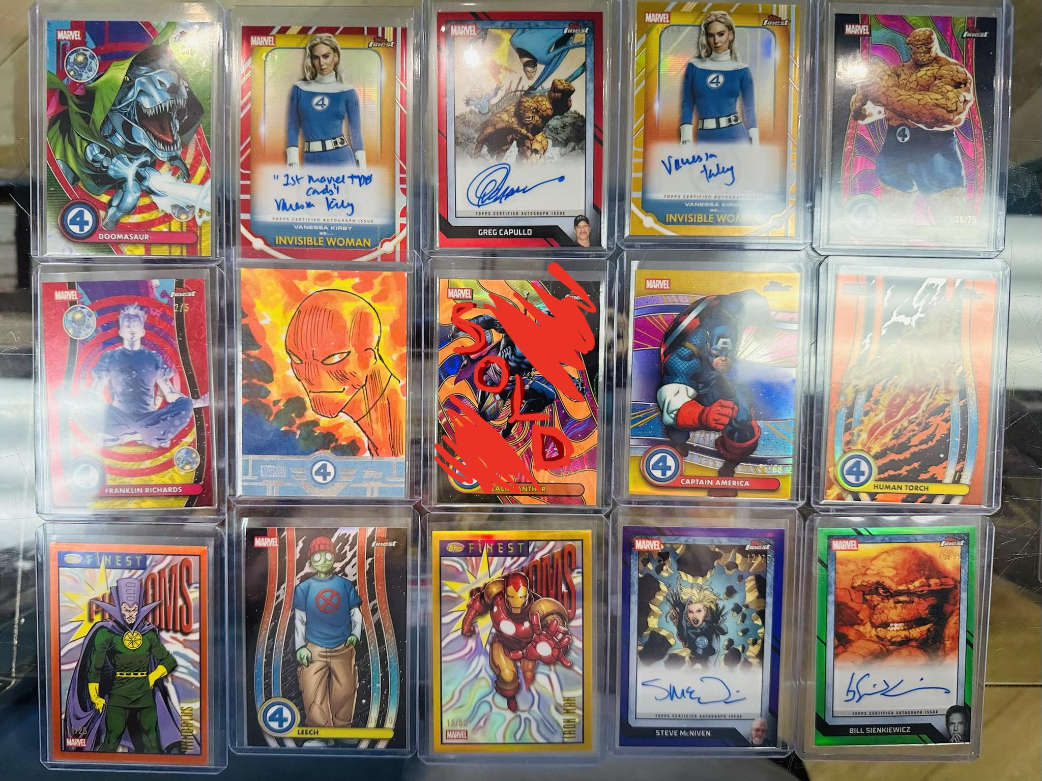 First ever Fantastic Four autographed card set in 2026 Topps Finest