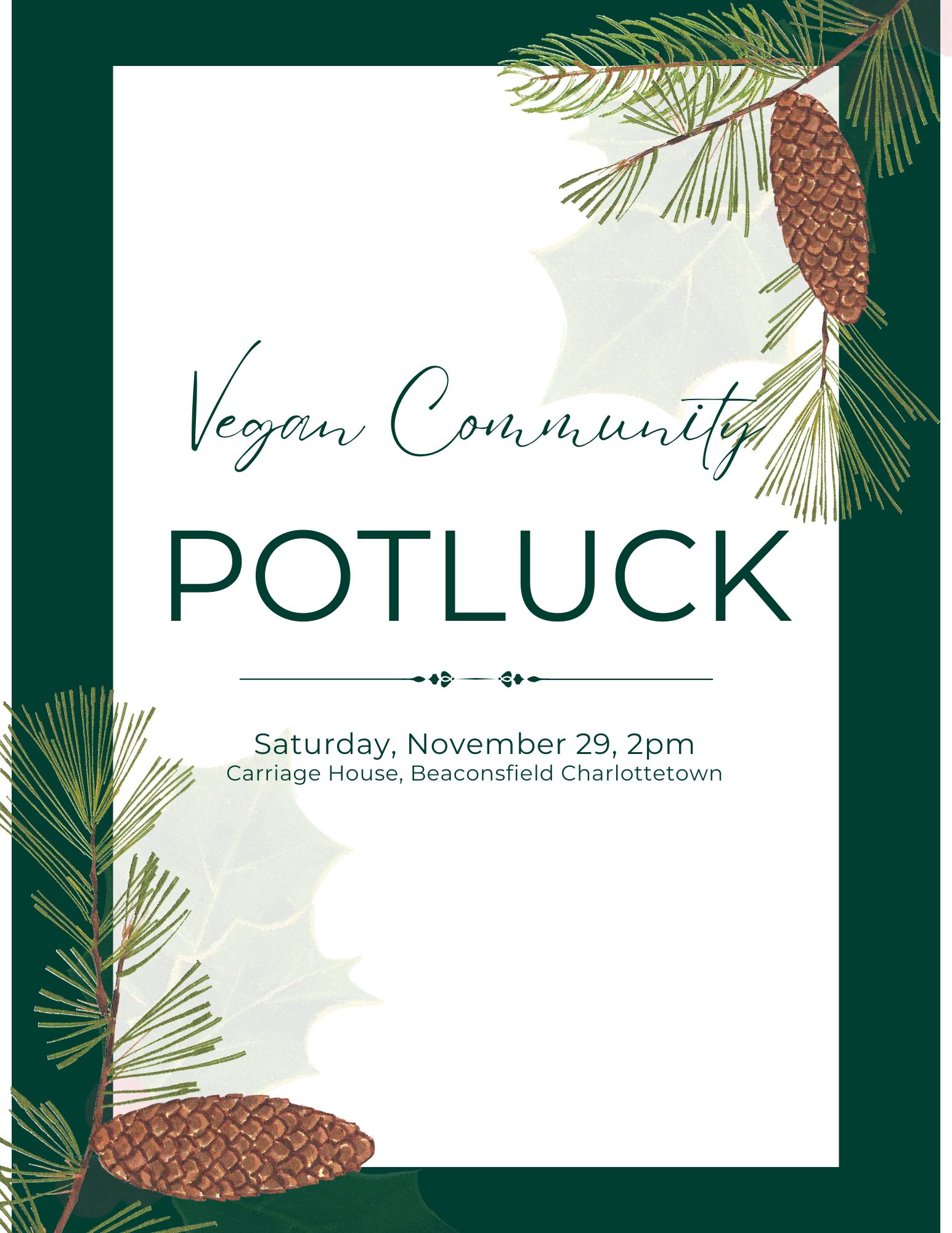 November Vegan Potluck