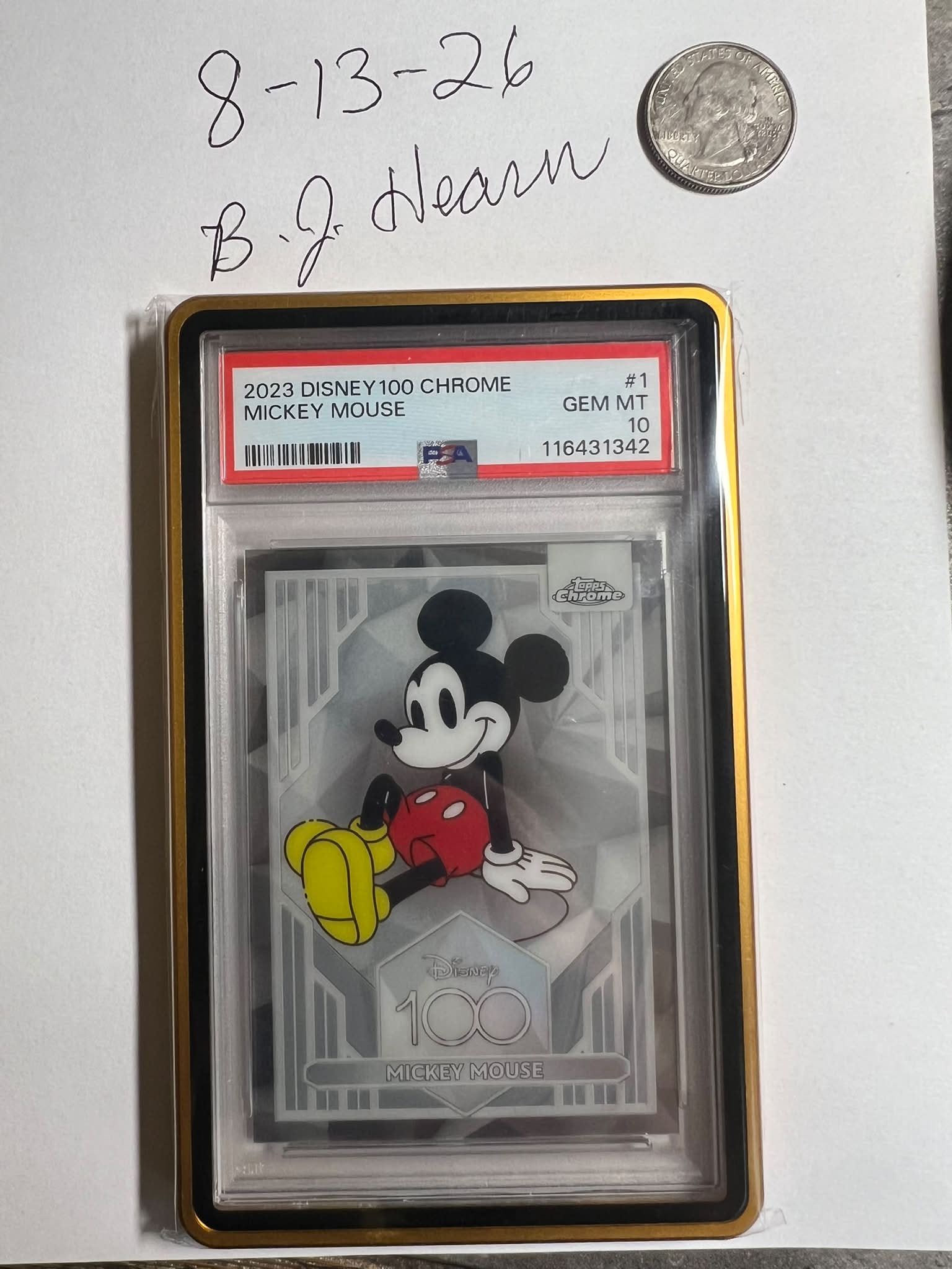 2024 Topps Chrome Disney Orange Refractor Tiana PSA 10 $3,200