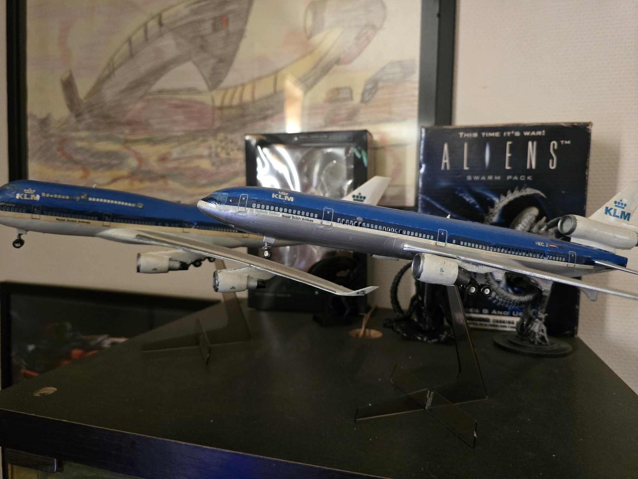 Hasegawa 1:200 KLM 747-400 and MD-11 my favorite airplanes:)