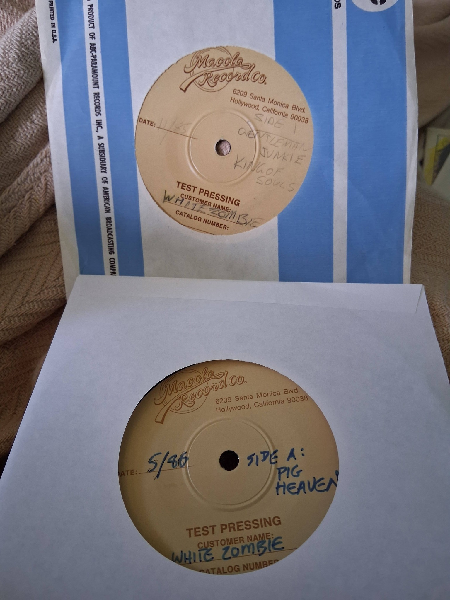 White Zombie test pressings and rare releases