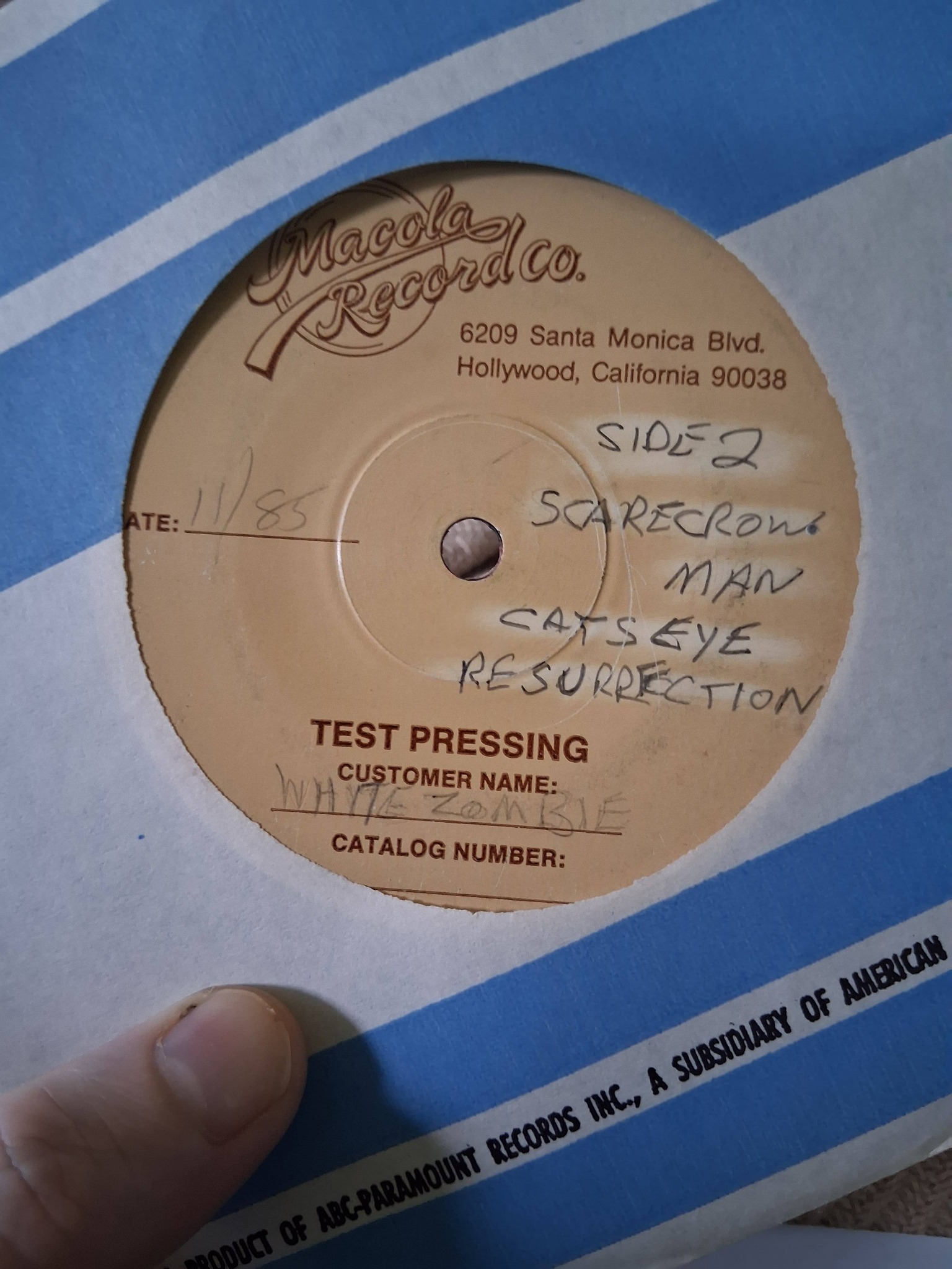 White Zombie test pressings and rare releases