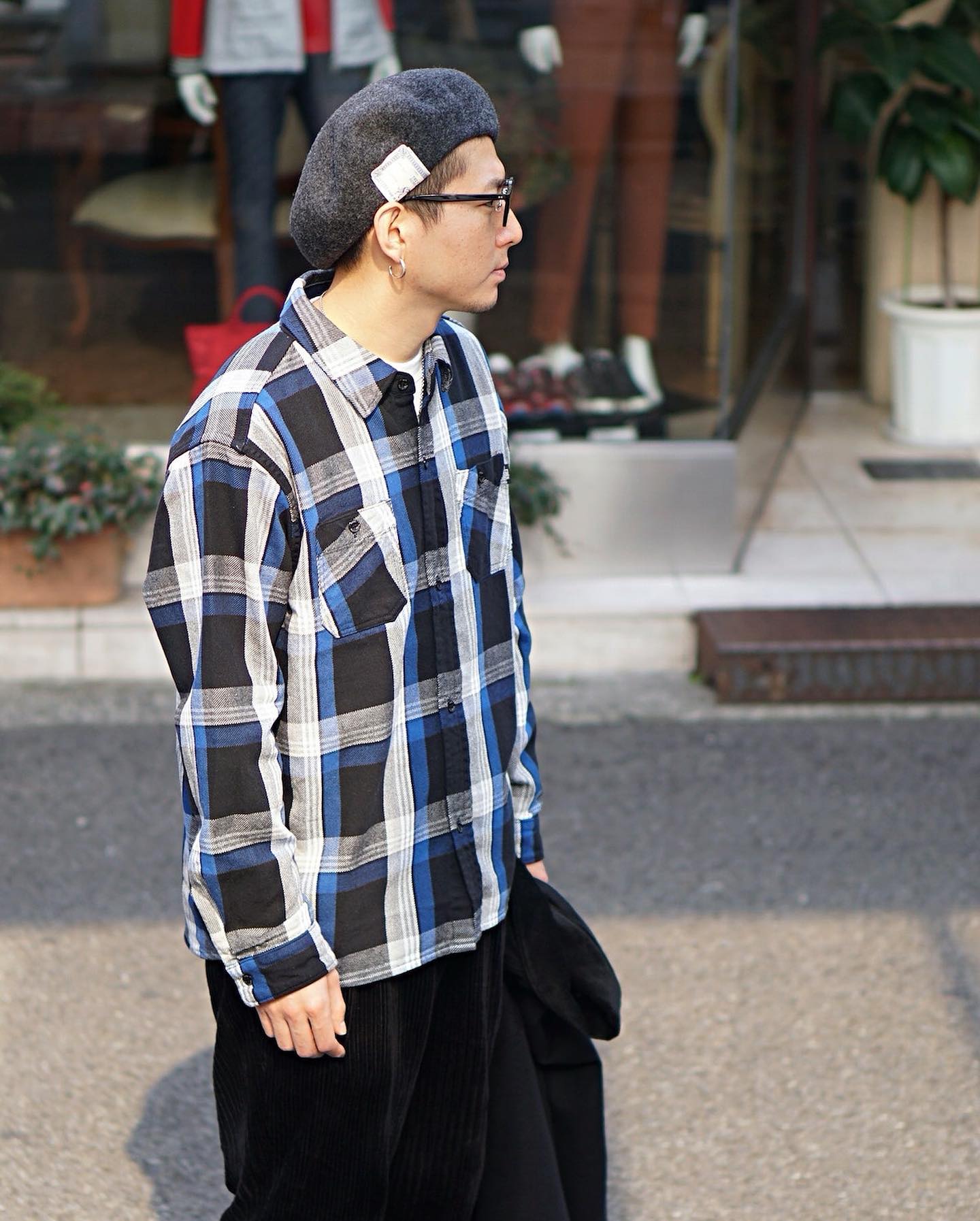 □ COOTIE Jacket Loose OX Work Jacket Pants Random Corduroy 1 Tuck 