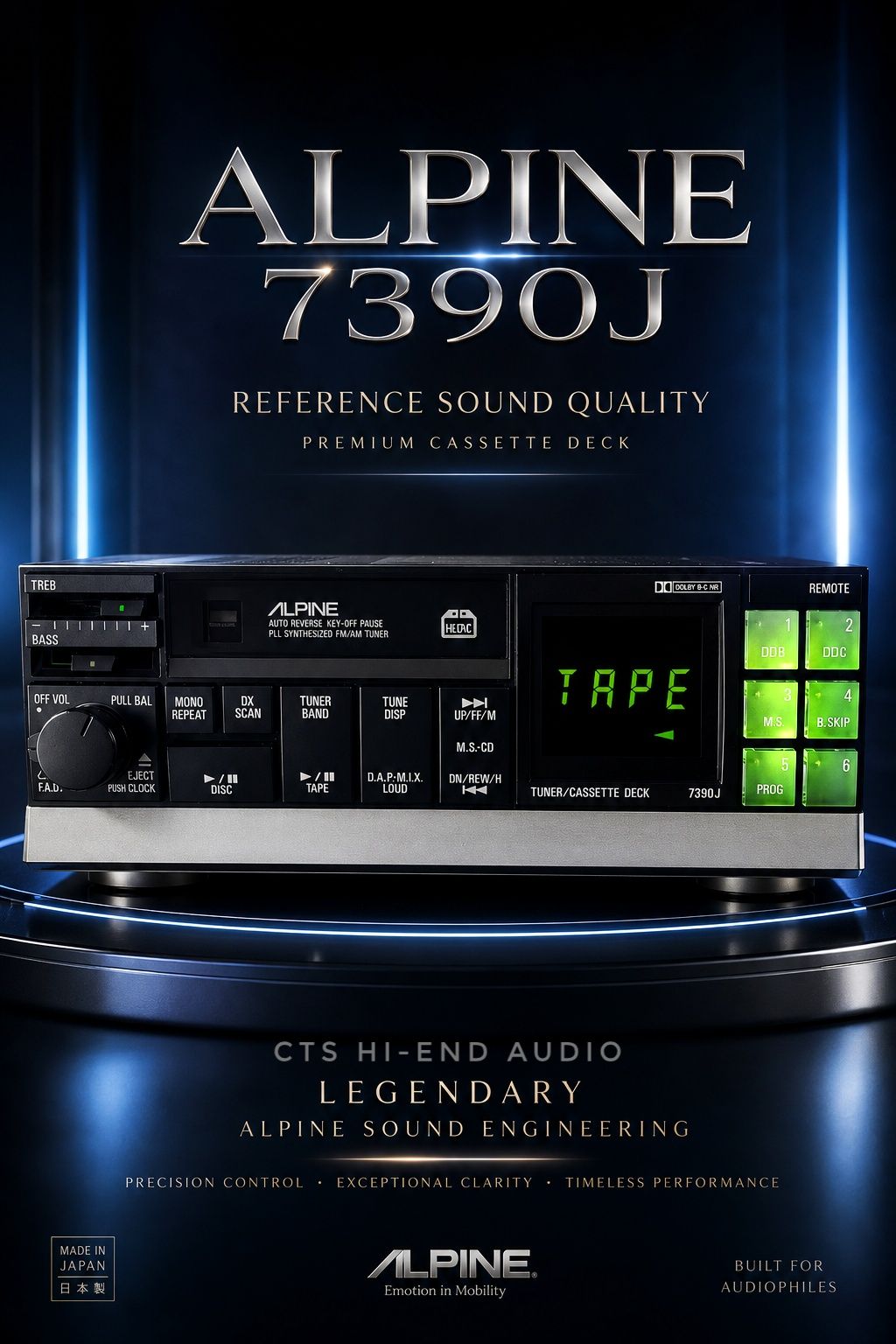🎧✨The Best Of Sound Alpine CDA 7895J A tone you can feel.