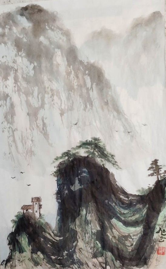 雾笼山谷