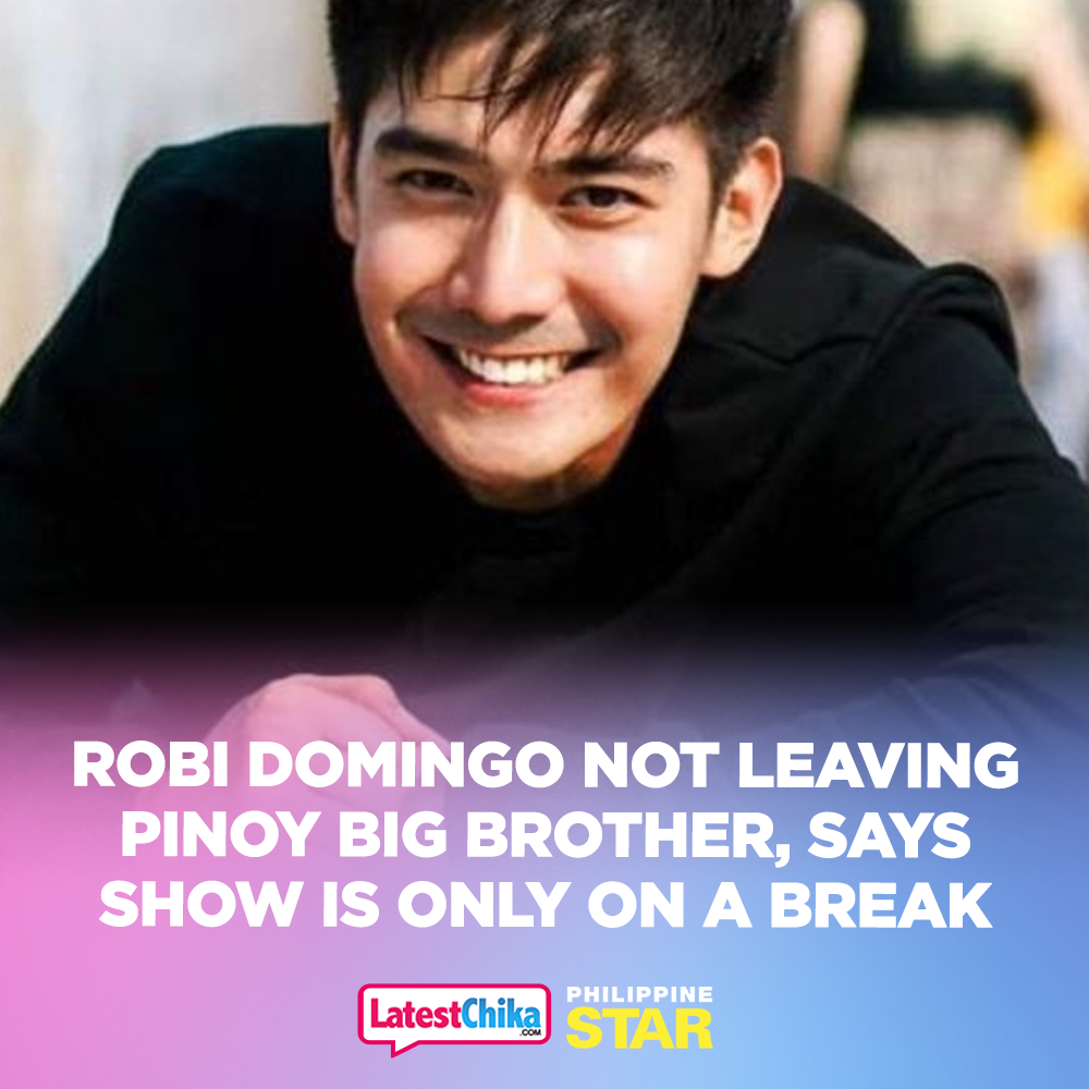 Philippine Star - Robi Domingo made it clear that he is...