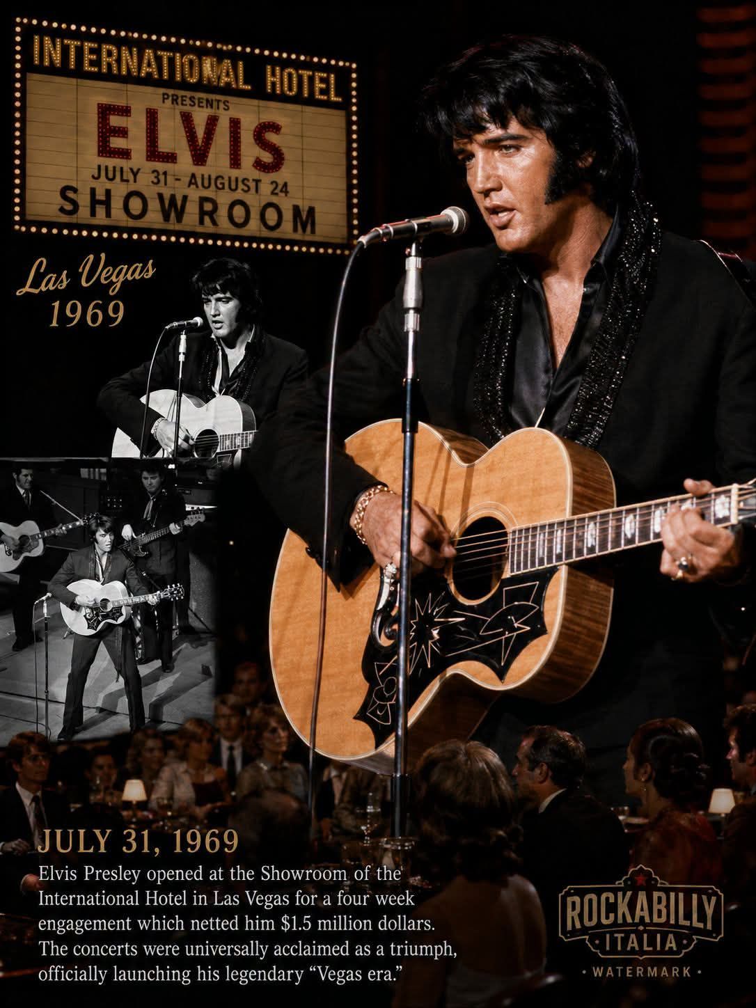 On this day in 1969, Elvis Presley performed at International