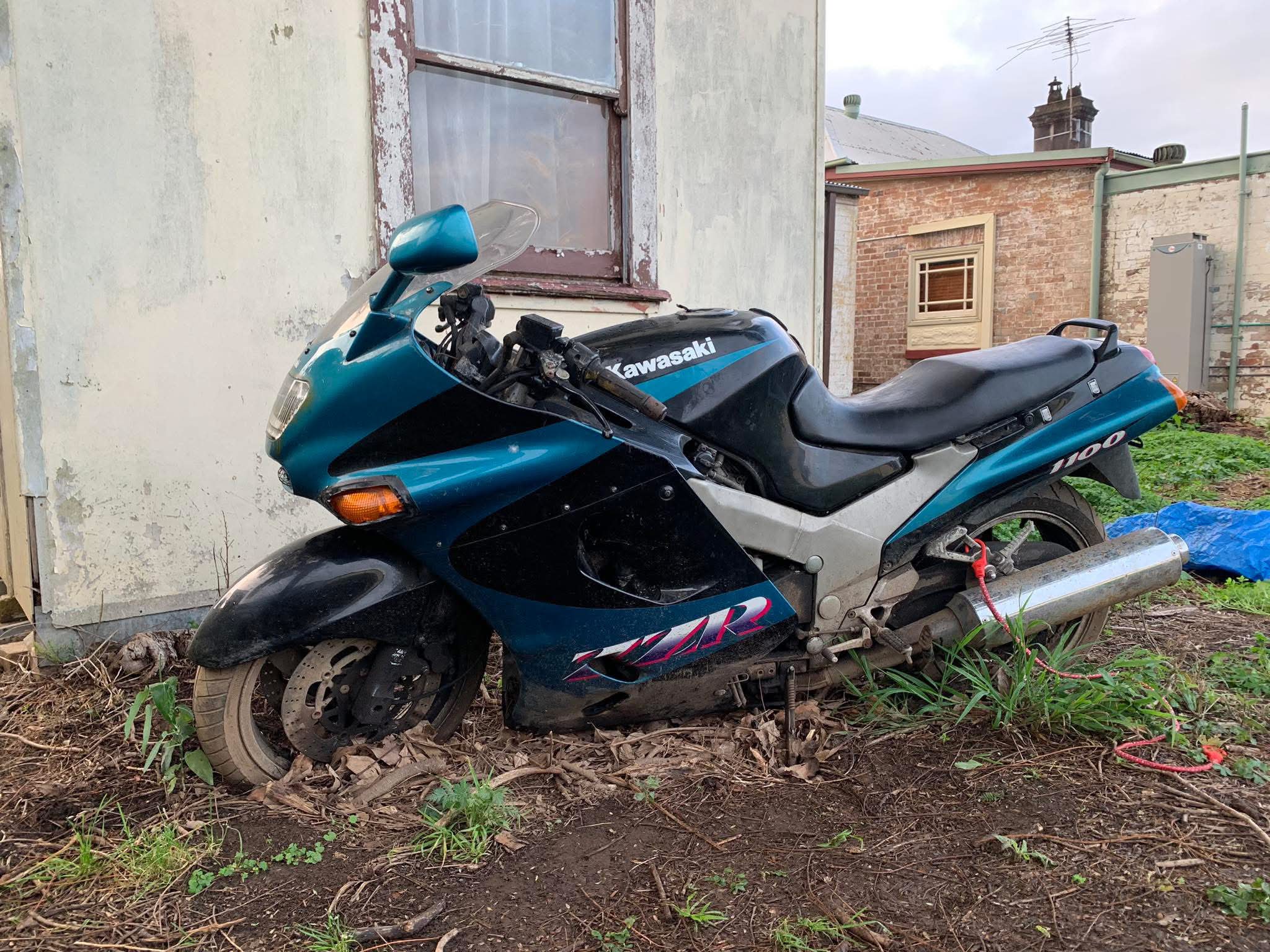 Check out this 1994 Kawasaki ZZR1100, a real blast from the past