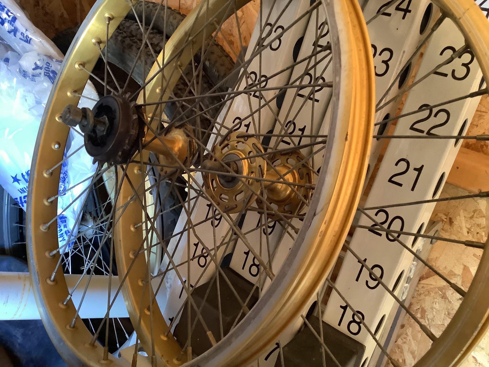 Araya 20” gold set sunshine hubs $475 shipped