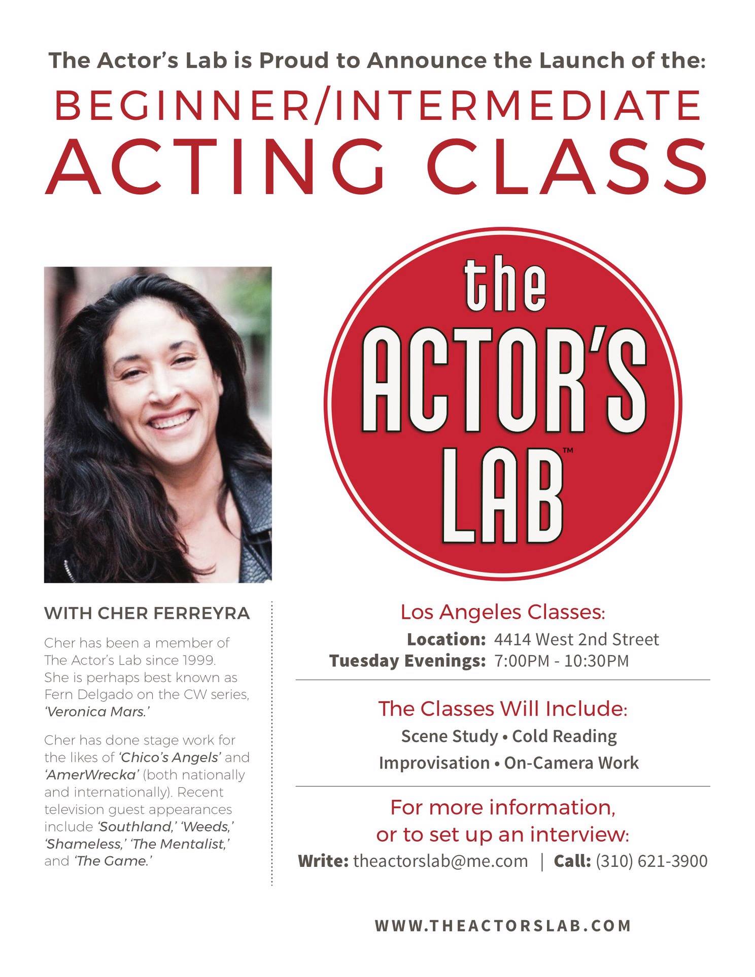 The Actor's Lab - The Actor's Lab - Online! Now study at...