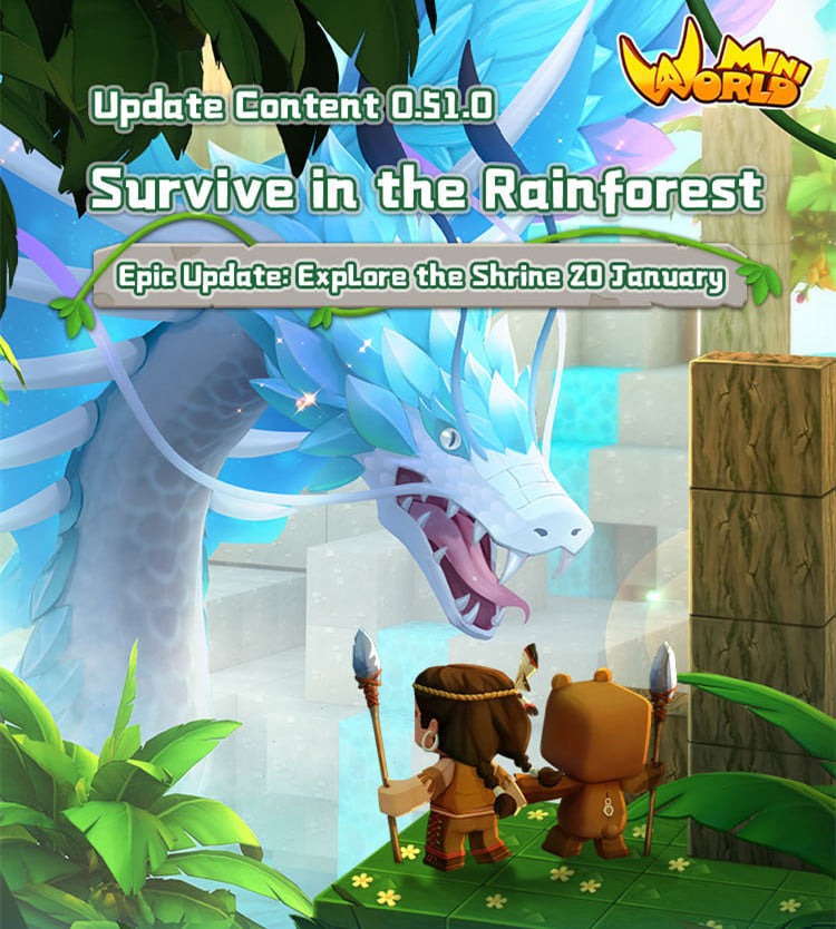 Mini World - Update Content 0.51.0 1. Rainforest Survival...