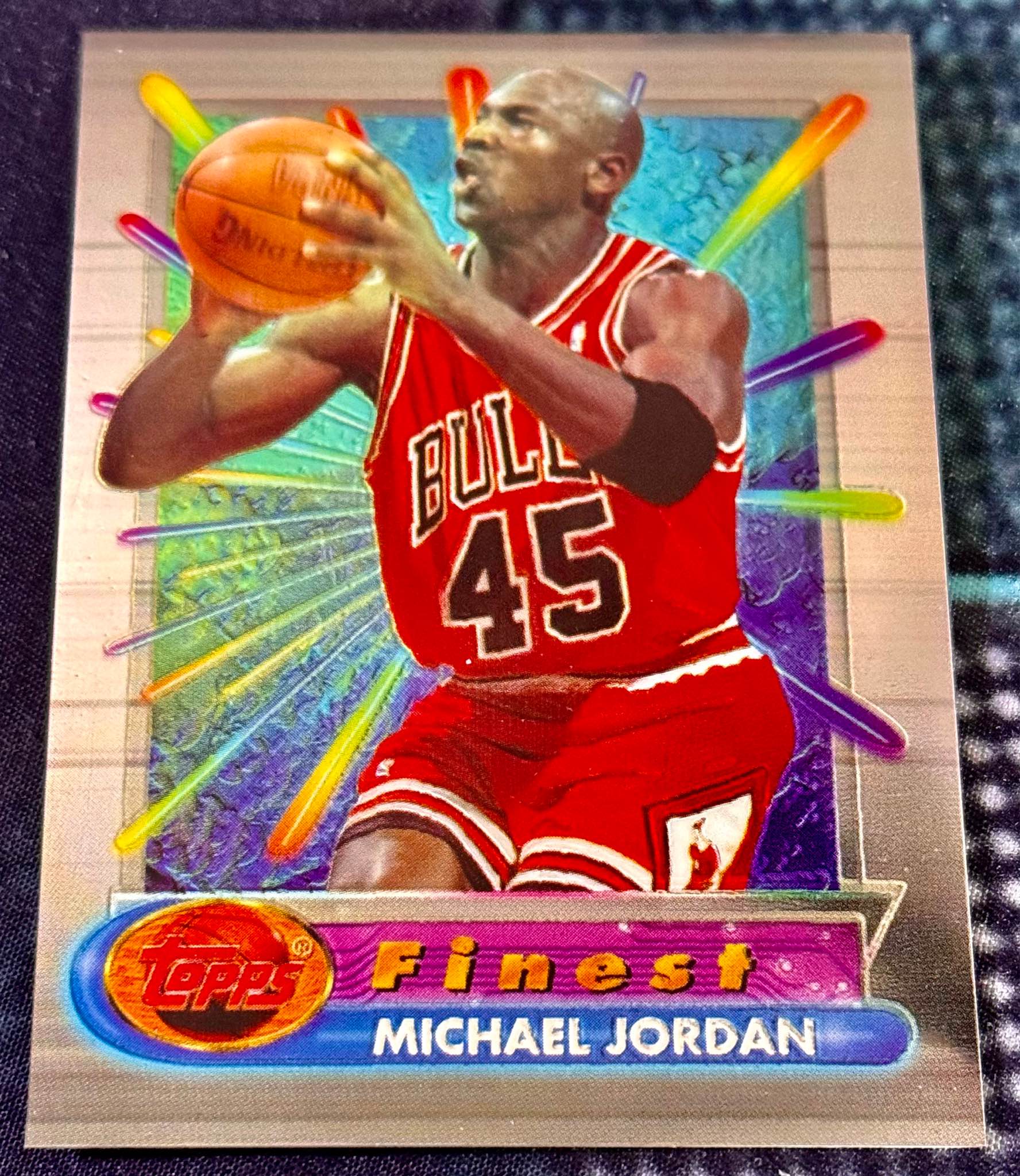 I have a RARE Topps Finest 1995 Michael Jordan Chicago Bulls card