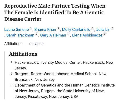 We would... - Rutgers Genetic Counseling Master's Program | Facebook