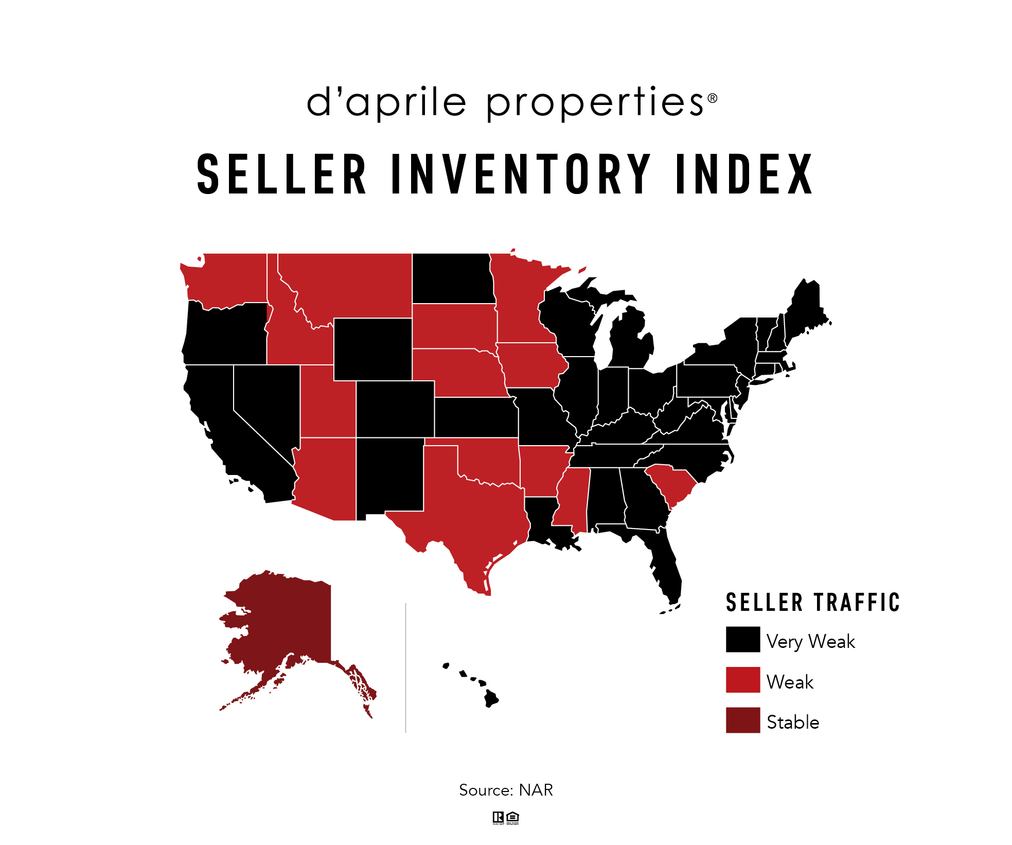 What you see here are states that have a shortage of housing inventory ...