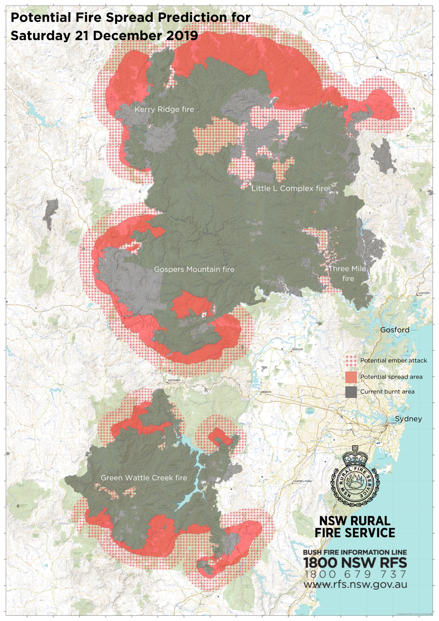 🔥🗺 Fire spread map from RFS 🗺🔥 The map... - ABC Central West | Facebook