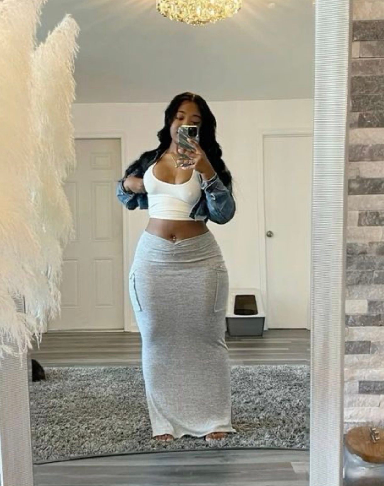 I love a maxi skirt, so classy & cutesty 😌