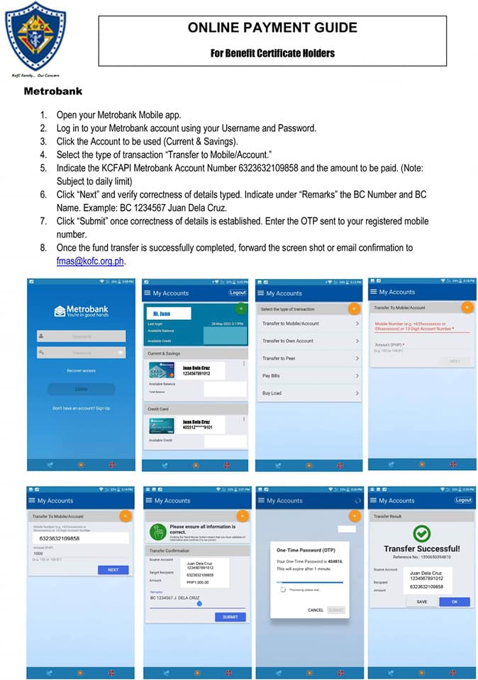 KCFAPI Payment... - Knights of Columbus Fraternal Association of the ...