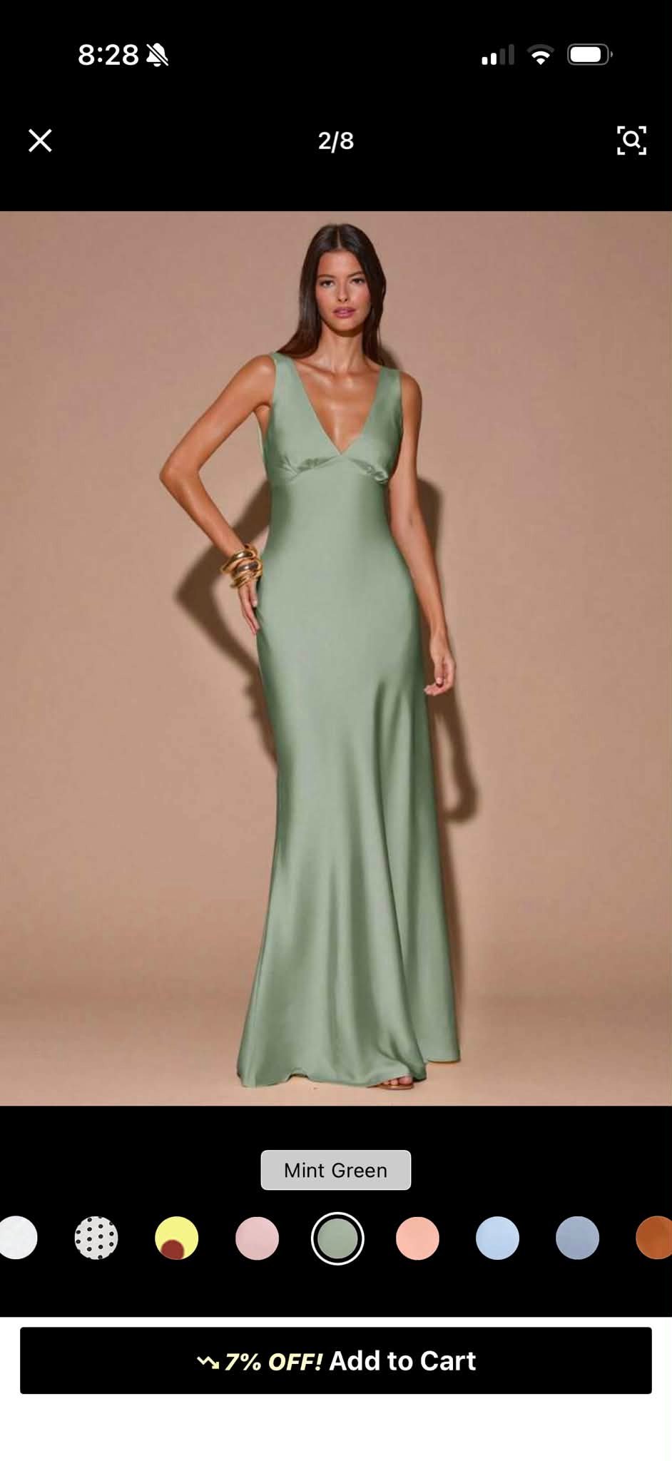 How to hem a flowy dress to shin length without bulk?