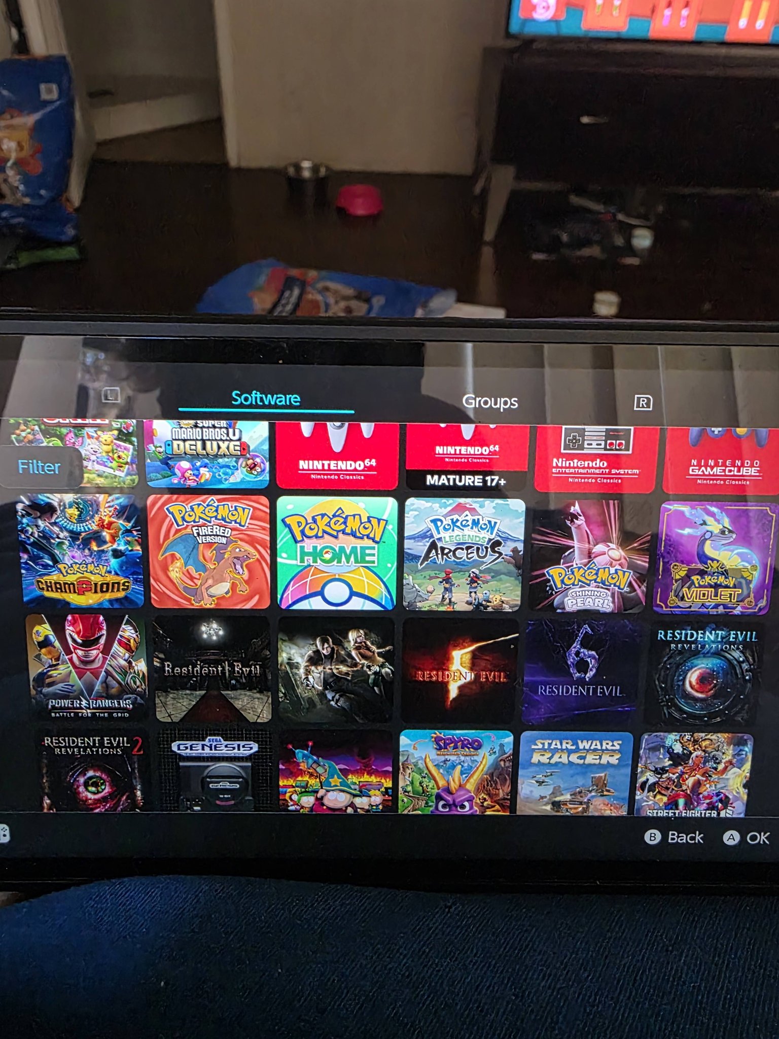 Nintendo Switch game collection and online play