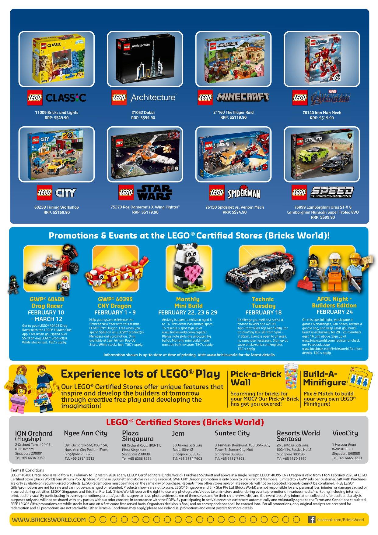 カレンダー LEGO® Certified Stores (Bricks World) SEPTEMBER 2019 In-Store