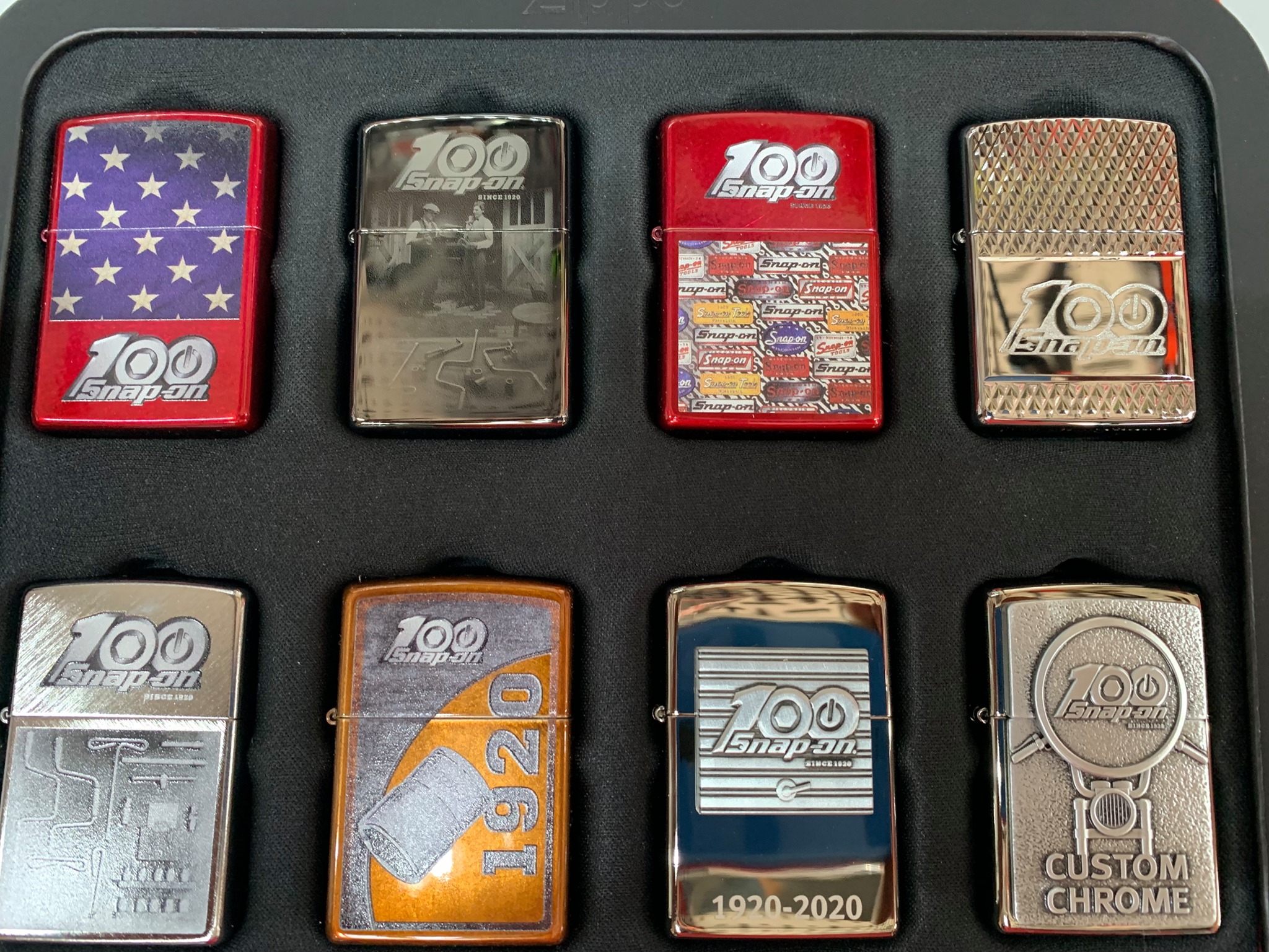 Martyn - Snap-on 100th anniversary Zippo lighters. Buy the set of 