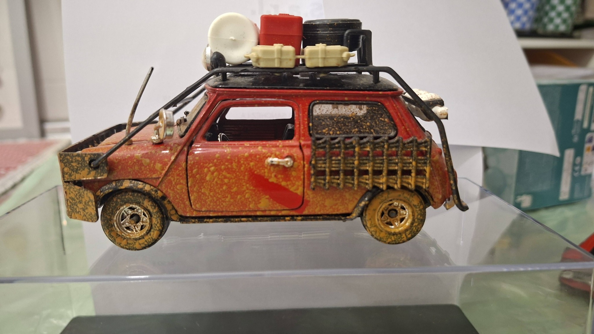 Mini Cooper Mato Grosso rally.Polistil.1/25