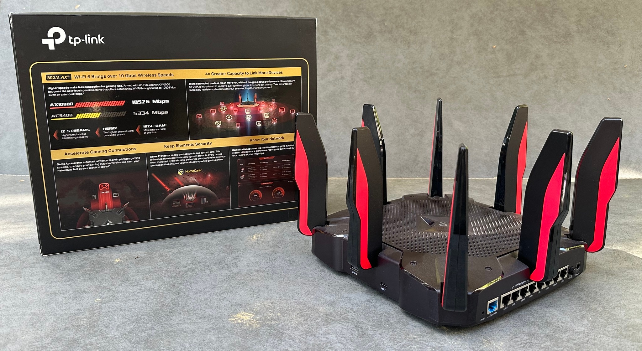 TP-Link AX10000 Gaming Router with WIFI 6 - Bridges & Routers 