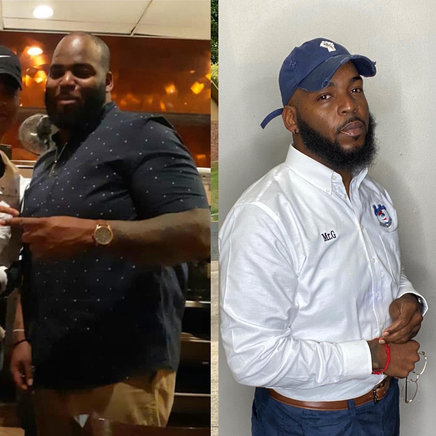 Ronnie - How it started vs How it’s going!! Left- 378 lbs Right- 254 ...