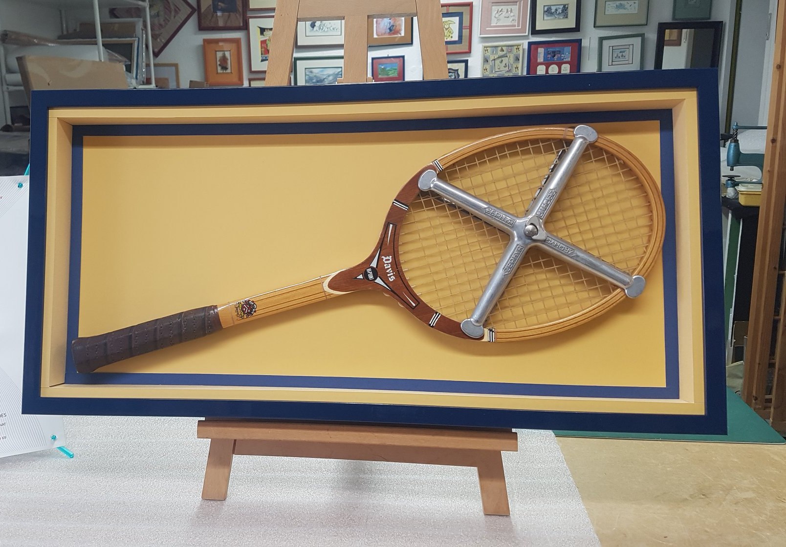 Raquette De Tennis Vintage HEAD - Cadre Métallique, Taille De Grip 4 3/8, Occasion Fonctionnelle