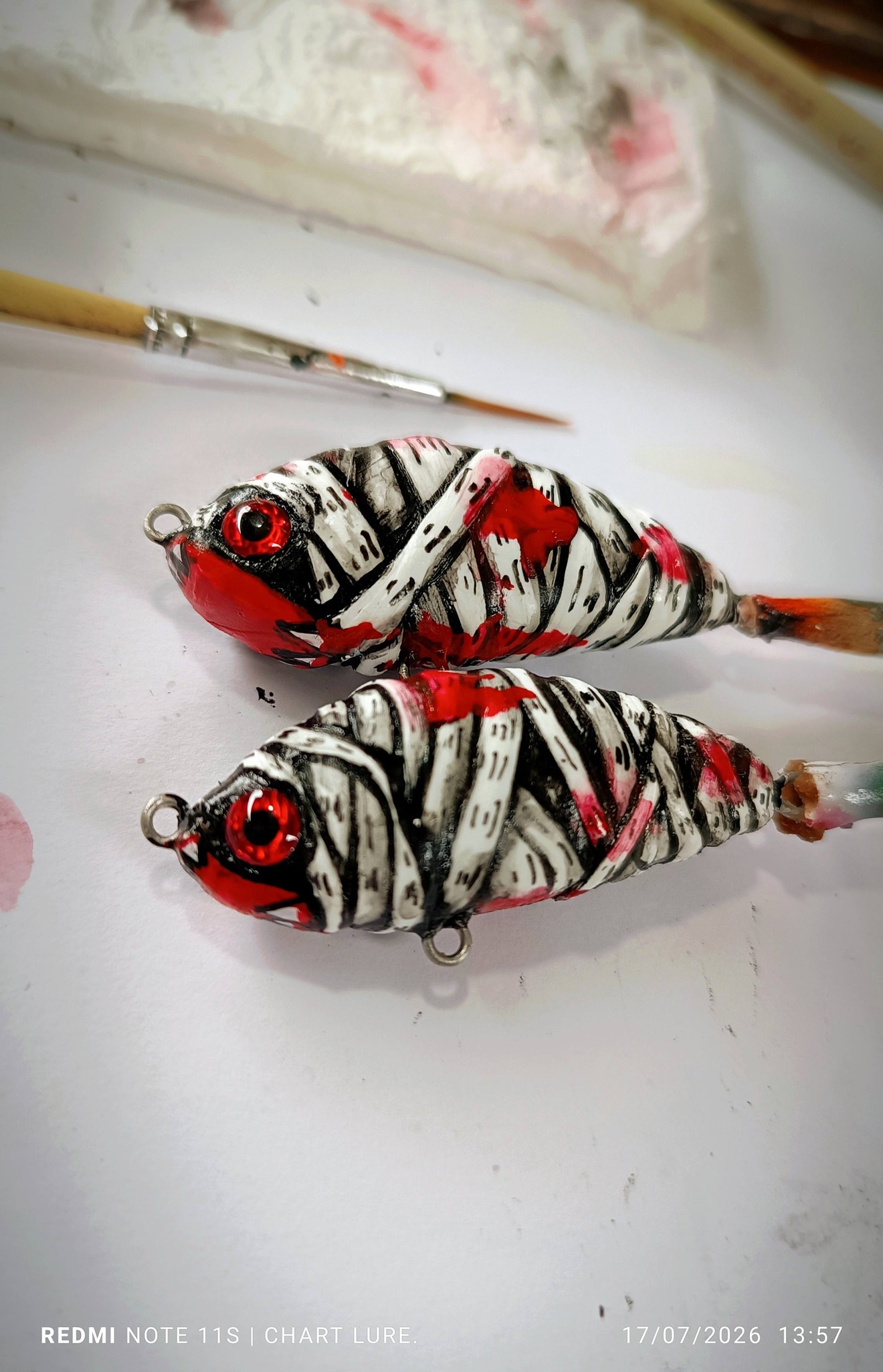 fine art fishing lures Whittling Folk-Art Style (download) folk art tackle Fishing Lures Fine Art Print