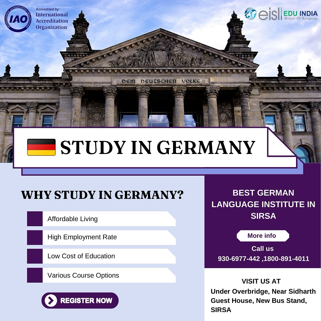 STUDY IN GERMANY Why Study... - Edu India School of Language