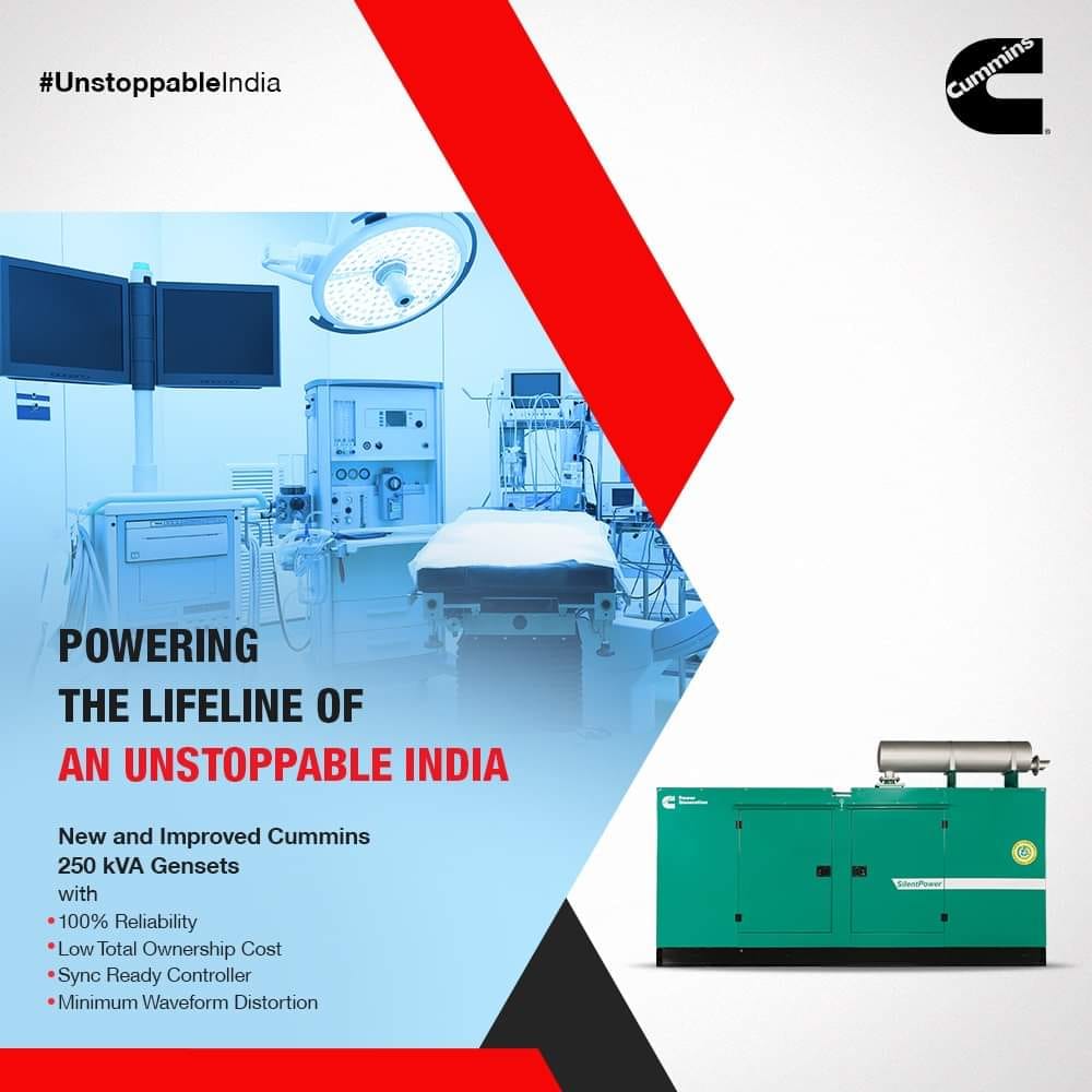 KVR - Cummins 250 kVA Gensets are designed to minimize waveform ...