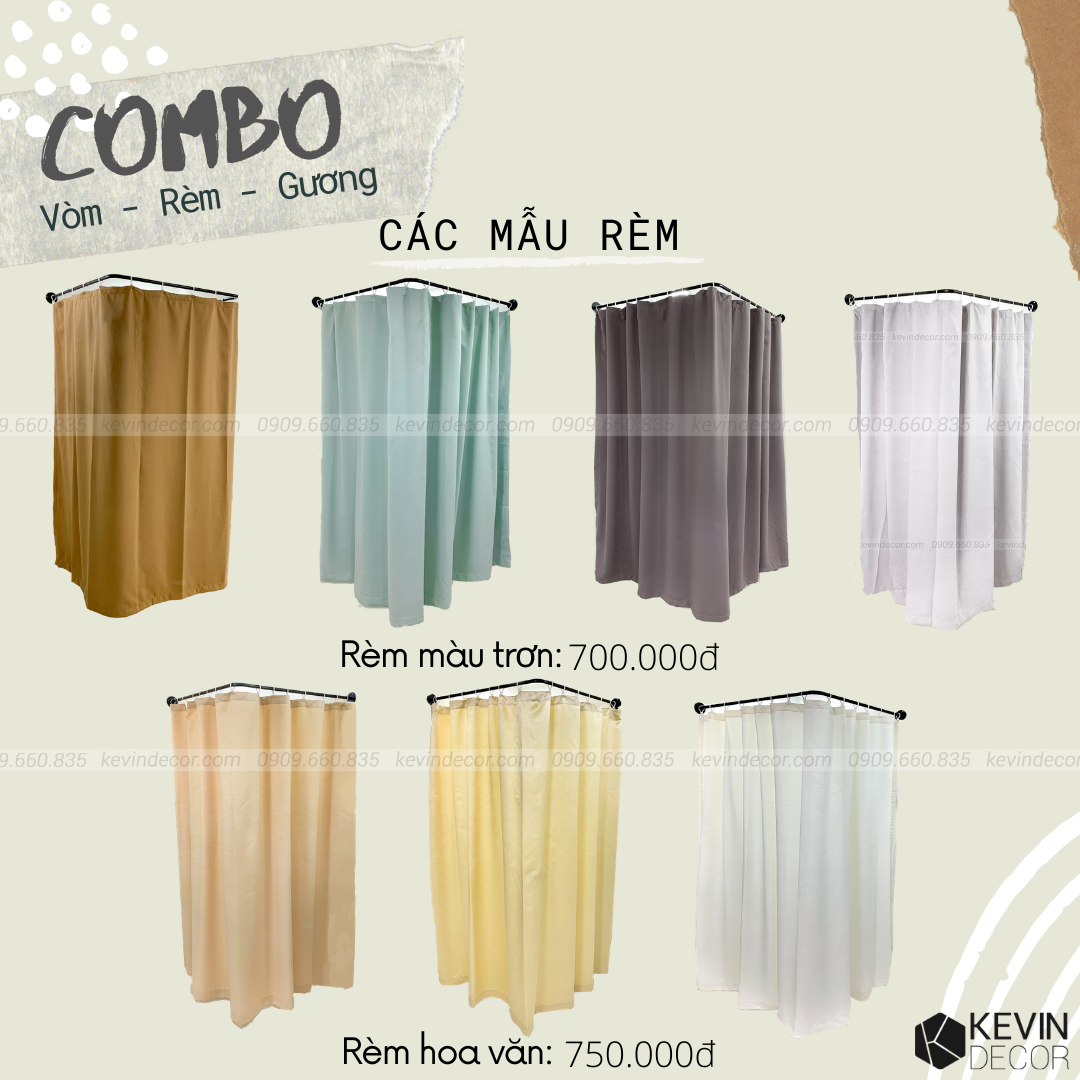 Khung treo rèm thử đồ shop thời trang - Kevin Decor | Ho Chi Minh City